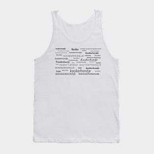 Kooikerhondje Word Cloud Tank Top